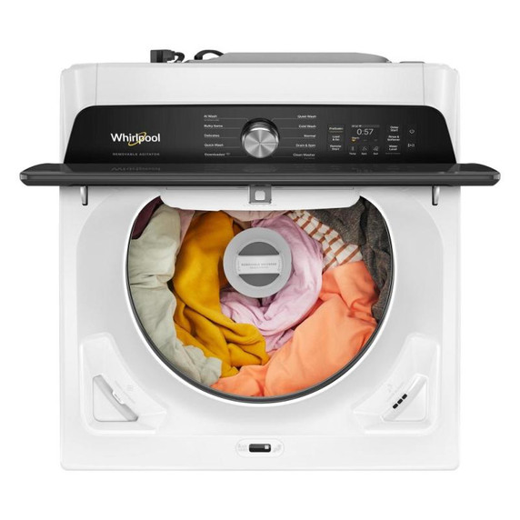 Whirlpool® 6.0 - 6.1 cu. ft. IEC Smart Top Load Washer with the Removable Agitator WTW8507TW