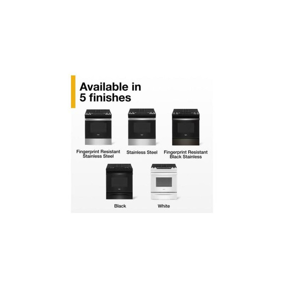 5.0 Cu. Ft. Whirlpool® Gas Range with Frozen Bake™ Technology WEG515S0LS