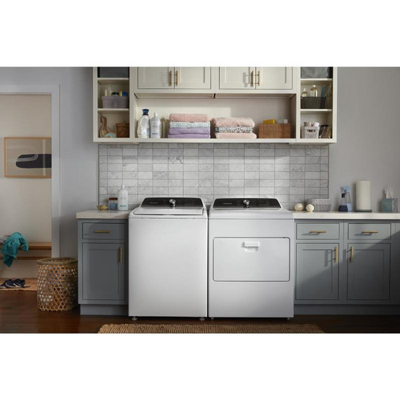 Whirlpool® 7.0 Cu. Ft. Top Load Gas Moisture Sensing Dryer WGD5010LW