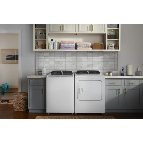 Whirlpool® 7.0 Cu. Ft. Top Load Gas Moisture Sensing Dryer with Steam WGD5050LW