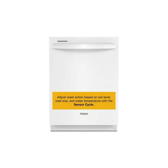 Whirlpool® 24” Stainless Steel Dishwasher with AI Intelligent Wash - 47 dBA WDT750SAKW