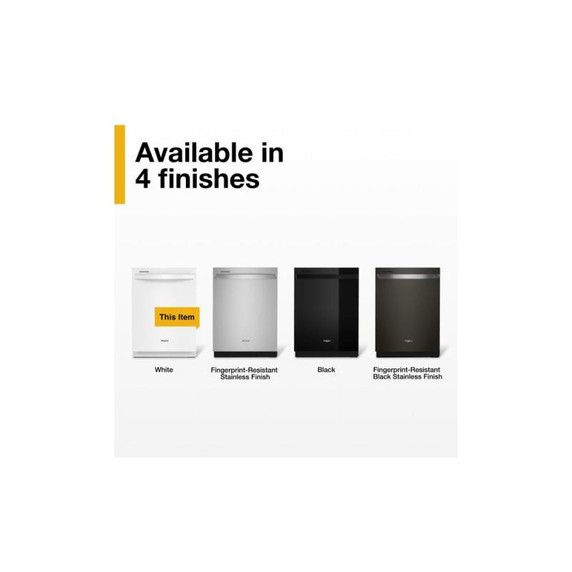 Whirlpool® 24” Stainless Steel Dishwasher with AI Intelligent Wash - 47 dBA WDT750SAKW