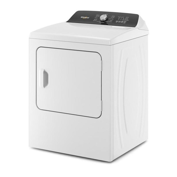 Whirlpool® 7.0 Cu. Ft. Top Load Electric Moisture Sensing Dryer with Steam YWED5050LW