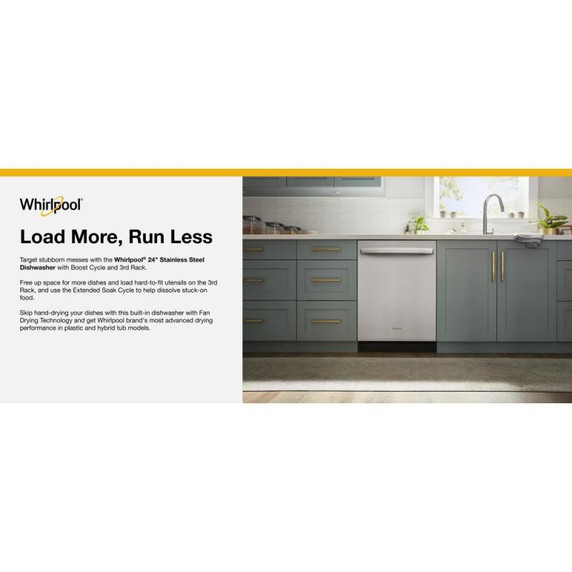 Whirlpool® 51 dBA Quiet Dishwasher with 3rd Rack WDT730HAMZ
