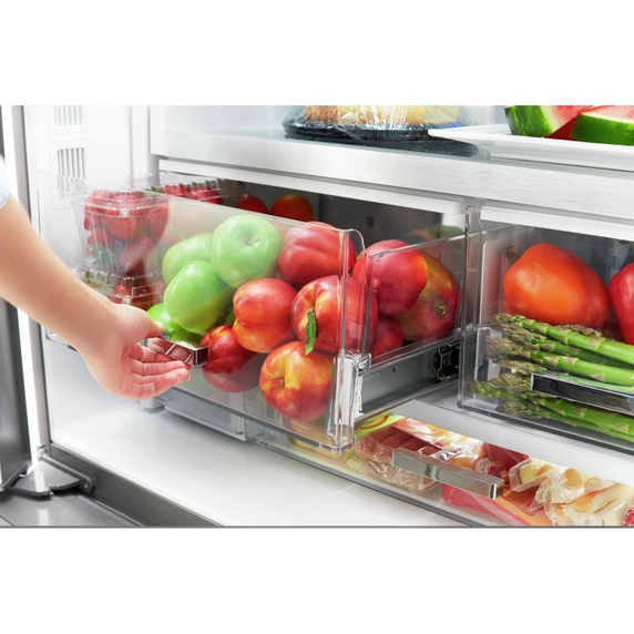 Whirlpool® 36-inch Wide Counter Depth French Door Refrigerator - 24 cu. ft. WRF954CIHZ