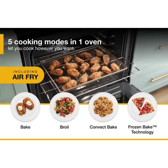 5.0 Cu. Ft. Whirlpool® Gas 5-in-1 Air Fry Oven WFG550S0LZ