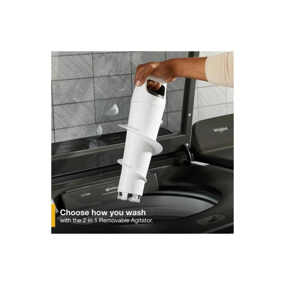 6.0-6.1 Cu. Ft. I.E.C. Whirlpool® Top Load Washer with Removable Agitator WTW6157PB