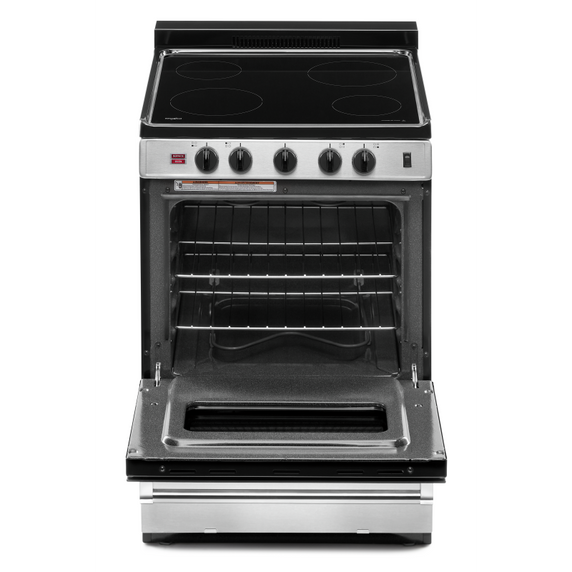 Whirlpool® 24-inch Freestanding Electric Range with Upswept SpillGuard™ Cooktop YWFE50M4HS