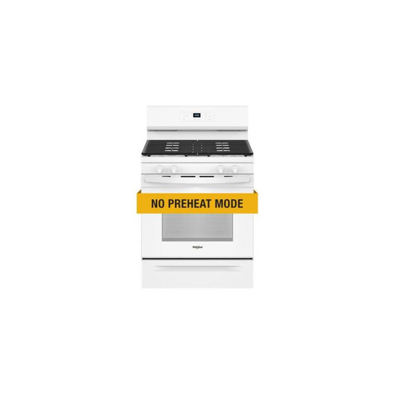 Whirlpool® 30-inch Self Clean Gas Range with No Preheat Mode WFGS3530RW
