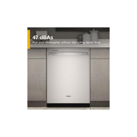 Whirlpool® 24” Stainless Steel Dishwasher with AI Intelligent Wash System - 47 dBA WDT750SAKZ
