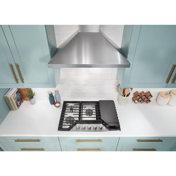 Whirlpool® 30" Curved Glass Wall Mount Range Hood WVW51UC0LS