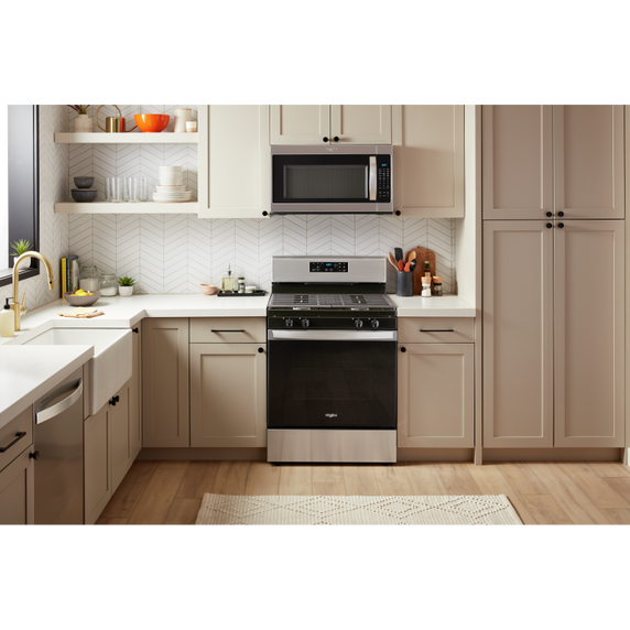 Whirlpool® 5.0 Cu. Ft. Freestanding Gas Range with Storage Drawer WFG515S0MS