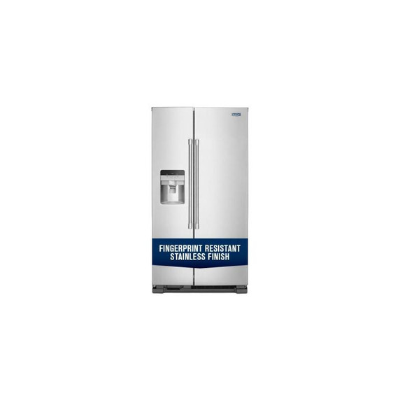 Maytag® 36-Inch Wide Side-by-Side Refrigerator with Exterior Ice and Water Dispenser - 25 Cu. Ft. MSS25C4MGZ