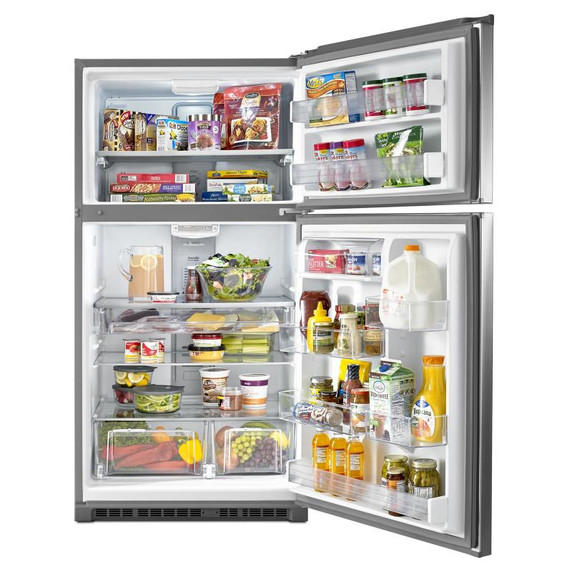 Maytag® 33-Inch Wide Top Freezer Refrigerator with EvenAir™ Cooling Tower- 21 Cu. Ft. MRT711SMFZ
