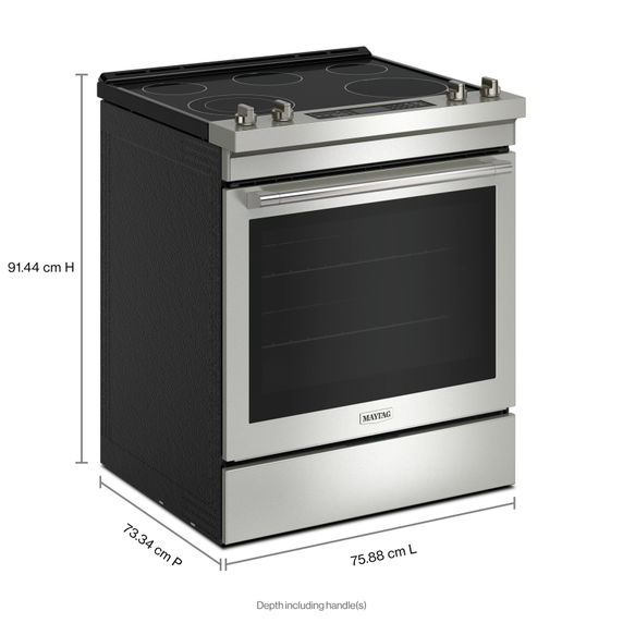 Maytag® 30-Inch Wide Slide-In Electric Range With Air Fry - 6.4 Cu. Ft. YMES8800PZ