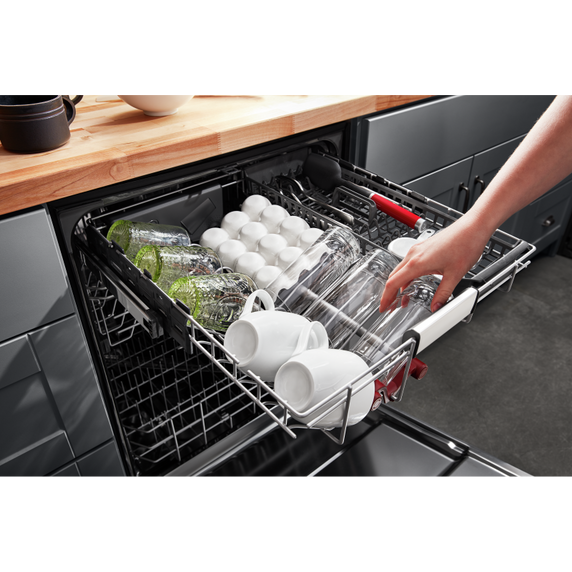 Kitchenaid® 44 dBA Dishwasher in PrintShield™ Finish with FreeFlex™ Third Rack KDFM404KBS