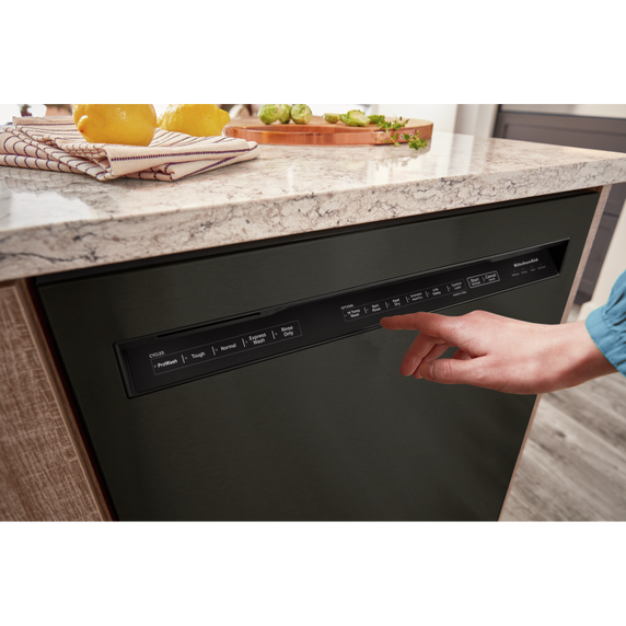 Kitchenaid® 44 dBA Dishwasher in PrintShield™ Finish with FreeFlex™ Third Rack KDFM404KBS