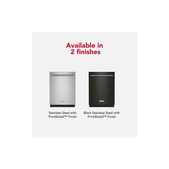 Kitchenaid® 44 dBA Dishwasher with 360° Max Jets™ Third Rack and LED Interior Lighting KDTM804KPS Kitchenaid® 44 dBA Dishwasher with 360° Max Jets™ Third Rack and LED Interior Lighting KDTM804KPS