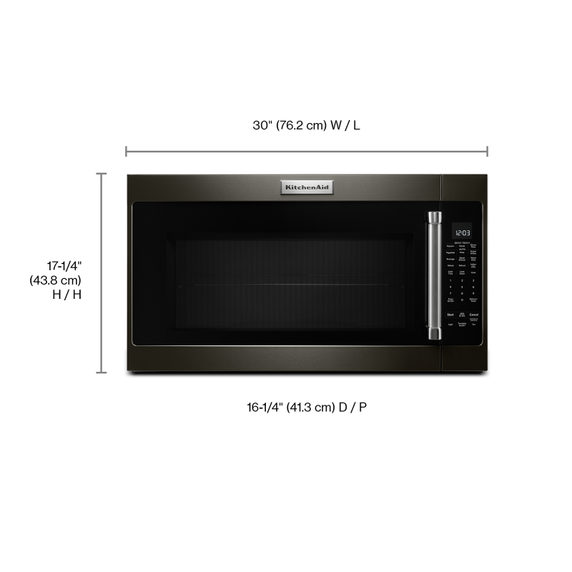 Kitchenaid® 30 900-Watt Microwave Hood Combination YKMHS120EBS