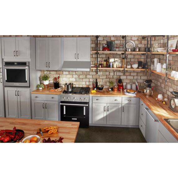 Kitchenaid® 30 585 CFM Motor Class Commercial-Style Under-Cabinet Range Hood System KVUC600KSS