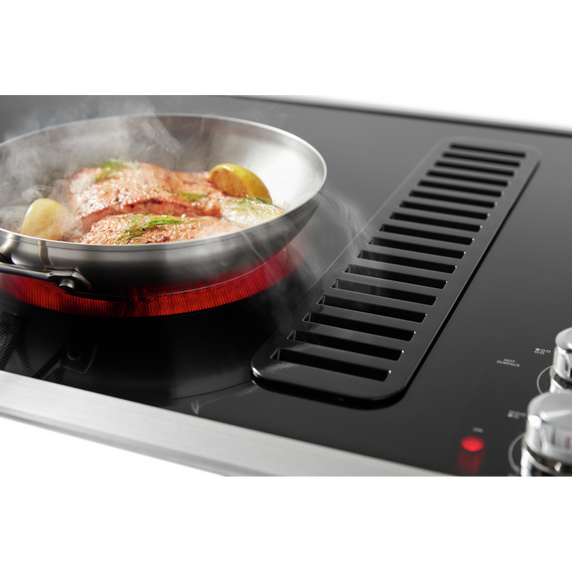 Kitchenaid® 36 Electric Downdraft Cooktop with 5 Elements KCED606GSS