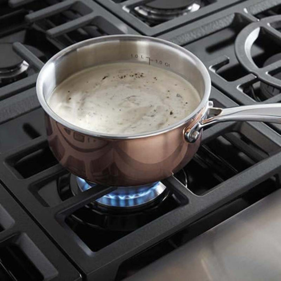 KitchenAid® 48'' 6-Burner Commercial-Style Gas Rangetop with Griddle KCGC558JSS