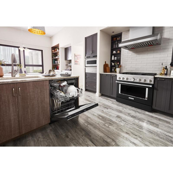 Kitchenaid® 44 dBA Dishwasher with 360° Max Jets™ Third Rack and LED Interior Lighting KDPM704KPS