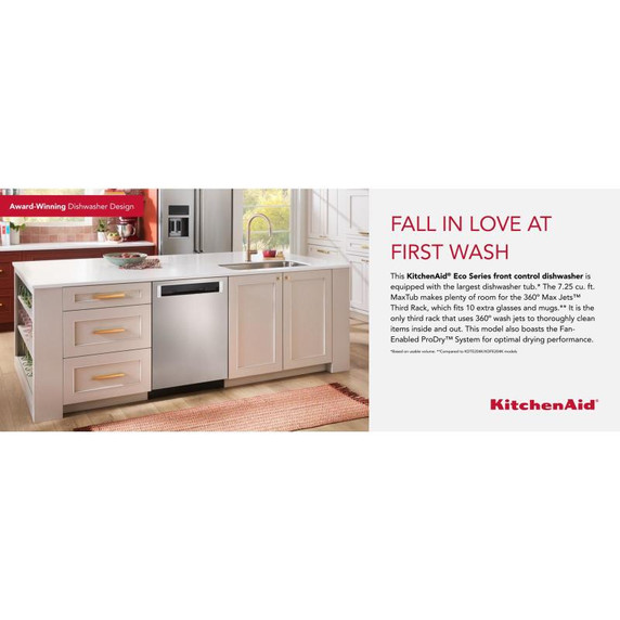 Kitchenaid® 44 dBA Dishwasher in PrintShield™ Finish with 360° Max Jets™ Third Rack KDPM604KPS Kitchenaid® 44 dBA Dishwasher in PrintShield™ Finish with 360° Max Jets™ Third Rack KDPM604KPS
