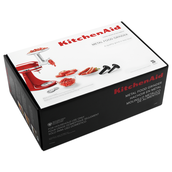 Kitchenaid® Metal Food Grinder Attachment KSMMGA