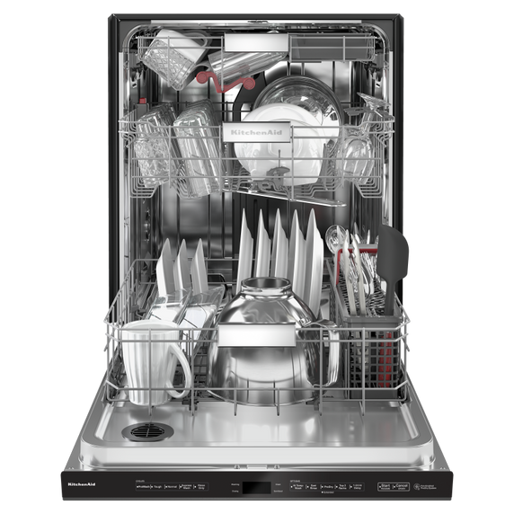 Kitchenaid® 44 dBA Dishwasher in PrintShield™ Finish with FreeFlex™ Third Rack KDPM604KBS