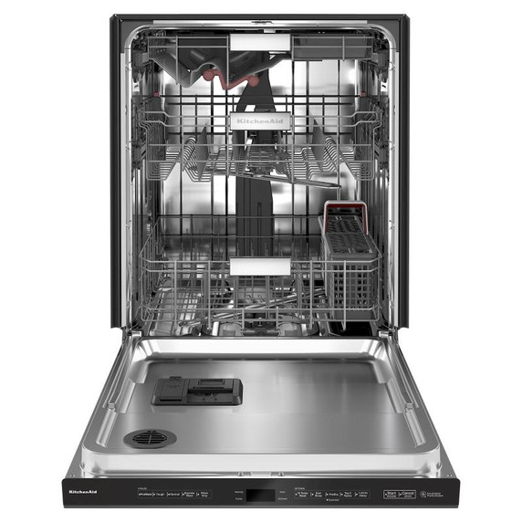 Kitchenaid® 44 dBA Dishwasher in PrintShield™ Finish with 360° Max Jets™ Third Rack KDPM604KBS