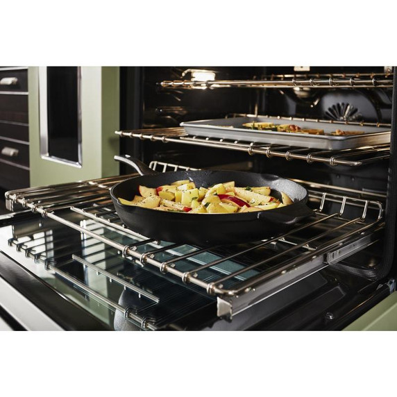 KitchenAid® 48'' Smart Commercial-Style Dual Fuel Range with Griddle KFDC558JAV