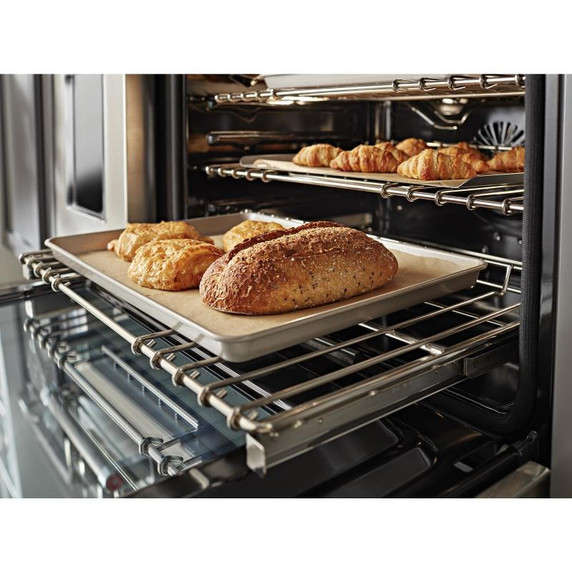 KitchenAid® 48'' Smart Commercial-Style Dual Fuel Range with Griddle KFDC558JAV