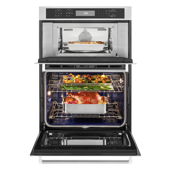 Kitchenaid® 30 Combination Wall Oven with Even-Heat™  True Convection (Lower Oven) KOCE500ESS