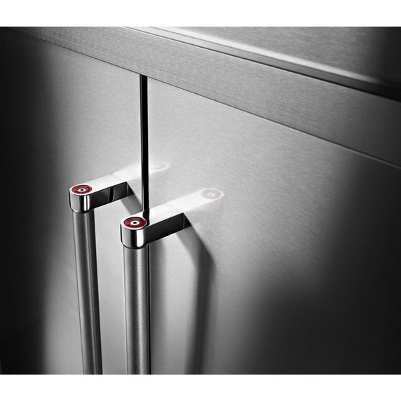 Kitchenaid® 24.2 Cu. Ft. 42" Width Built-In Stainless French Door Refrigerator with Platinum Interior Design KBFN502ESS