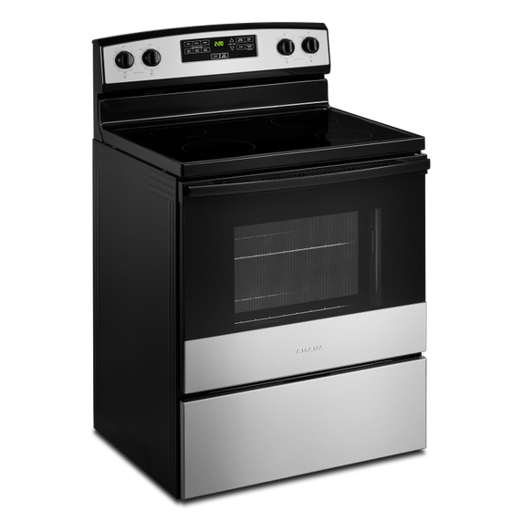 Amana® 30-inch Amana® Electric Range with Extra-Large Oven Window YAER6303MMS