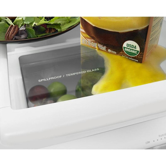 Amana® 29-inch Wide Amana® Bottom-Freezer Refrigerator with EasyFreezer™ Pull-Out Drawer -- 18 cu. ft. Capacity ABB1924BRM