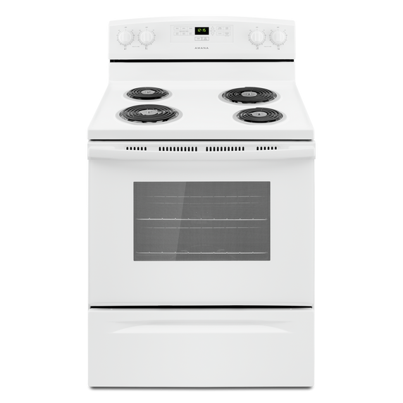 Amana® 30-inch Electric Range with Bake Assist Temps YACR4303MFW