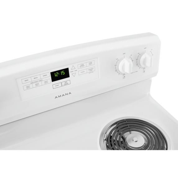 Amana® 30-inch Electric Range with Bake Assist Temps YACR4303MFW