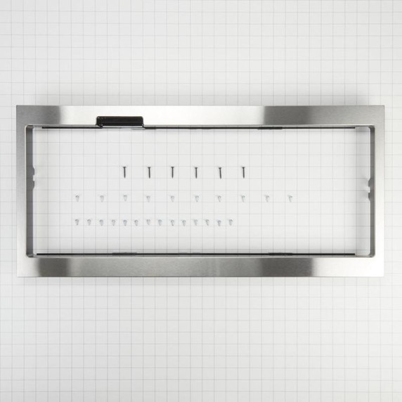 Built-In Low Profile Microwave Slim Trim Kit with Pocket Handle, Stainless Steel W11451314