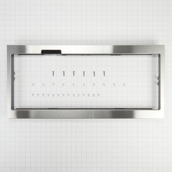 Built-In Low Profile Microwave Slim Trim Kit with Pocket Handle, Stainless Steel W11451314