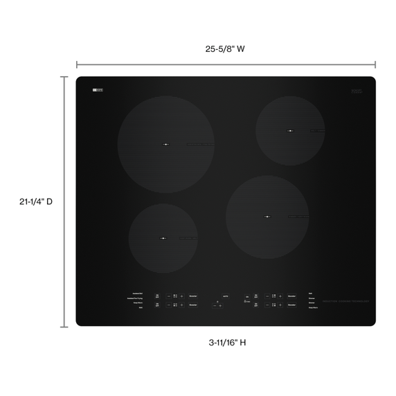 24-Inch Small Space Induction Cooktop UCIG245KBL