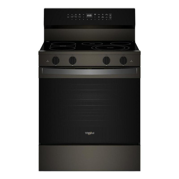 Whirlpool® 30-inch Smart Electric Smart Range with Air Cooking Technology, No Preheat Air Fry, High Speed Preheat Oven, WipeClean™ Coating, and Steam/Self Clean YWFES7530RV