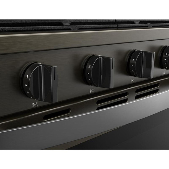 Whirlpool® 30-inch Smart Gas Range with Air Cooking Technology, Steam/Self Cleaning, Rapid Preheat 5.3 CuFt Capacity WFGS7530RV