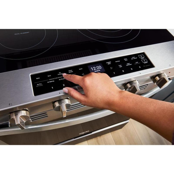 Whirlpool® 30-inch Smart Gas Range with True Convection, Steam/Self Cleaning, Rapid Preheat 5.3 CuFt Capacity WFGS7530RB