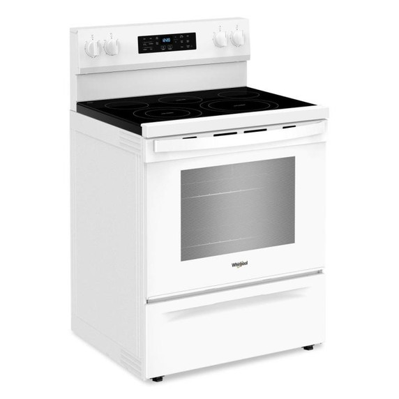 Whirlpool® 30-inch Energy Star Electric Range with Air Cooking Technology, No Preheat Air Fry and Air Baking and Self Clean YWFES5030RW