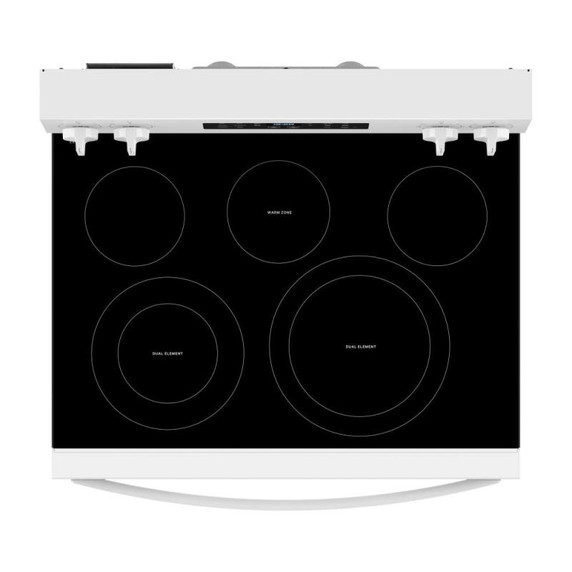 Whirlpool® 30-inch Energy Star Electric Range with Air Cooking Technology, No Preheat Air Fry and Air Baking and Self Clean YWFES5030RW