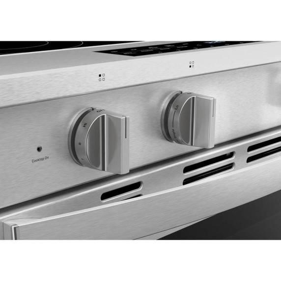 Whirlpool® 30-inch Smart Slide in Electric Range with True Convection, No Preheat Air Fry, WipeClean™ Coating, Steam/Self Clean and High Speed Preheat YWSES7530RZ