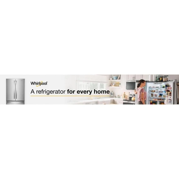 Whirlpool® 36-Inch Wide Counter-Depth French Door Bottom Mount Refrigerator - 20 cu. ft. WRFC2036RZ