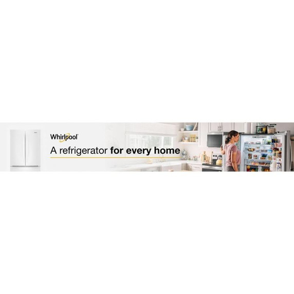 Whirlpool® 36-Inch Wide Counter-Depth French Door Bottom Mount Refrigerator - 20 cu. ft. WRFC2036RW